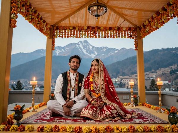 Traditional Nepali wedding ceremony showcasing the colorful cultural celebrations and Himalayan heritage